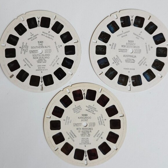 VINTAGE View Master Reel Lot of 3 AUSTRALIA Travel Theme Lot of 3 Reels - Picture 1 of 2